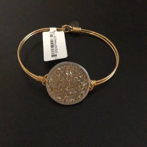 Luca and Danni gold and druzy bracelet